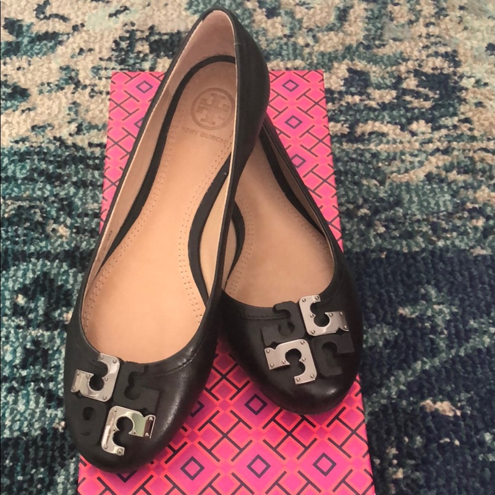 Black Tory Burch “Lowell” flat